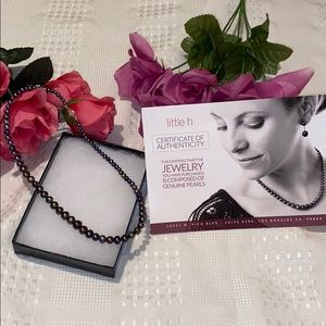 Little h genuine pearl necklace